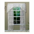 Commonwealth Home Fashions Mona Lisa Engineered Bridal Lace Window Panels72 in., White 70011-100-001-72